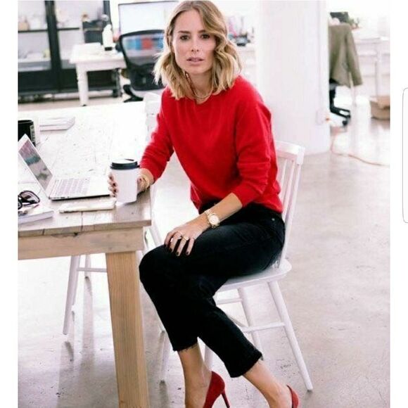 Mixed Blues Sweater Top - Picture 1 of 7